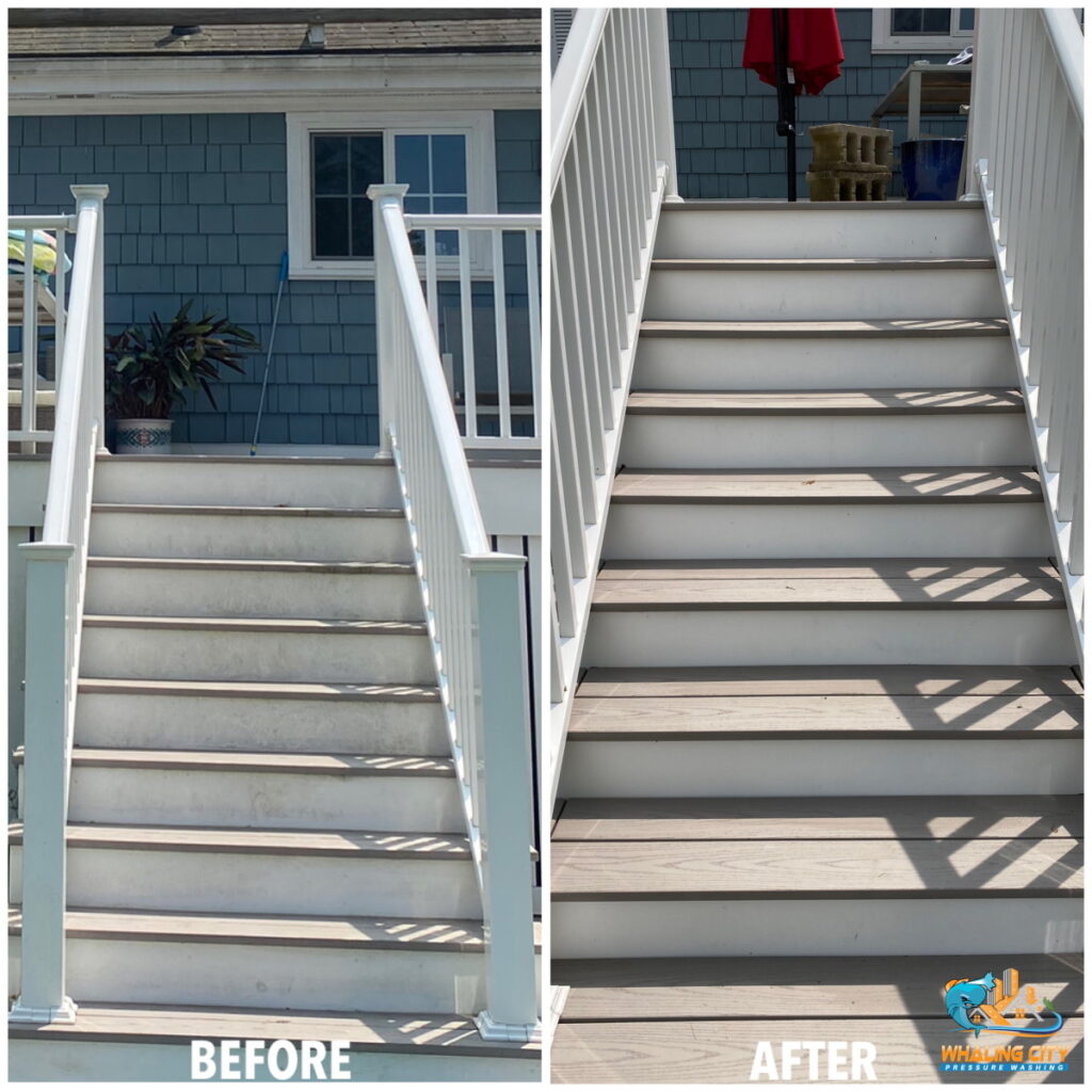 Deck Cleaning Before/After