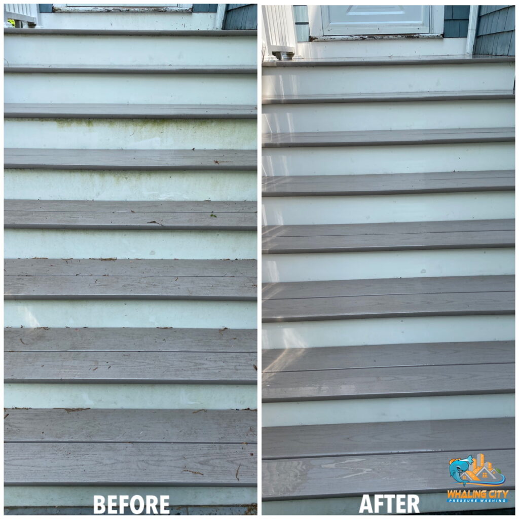 Deck Cleaning Before/After